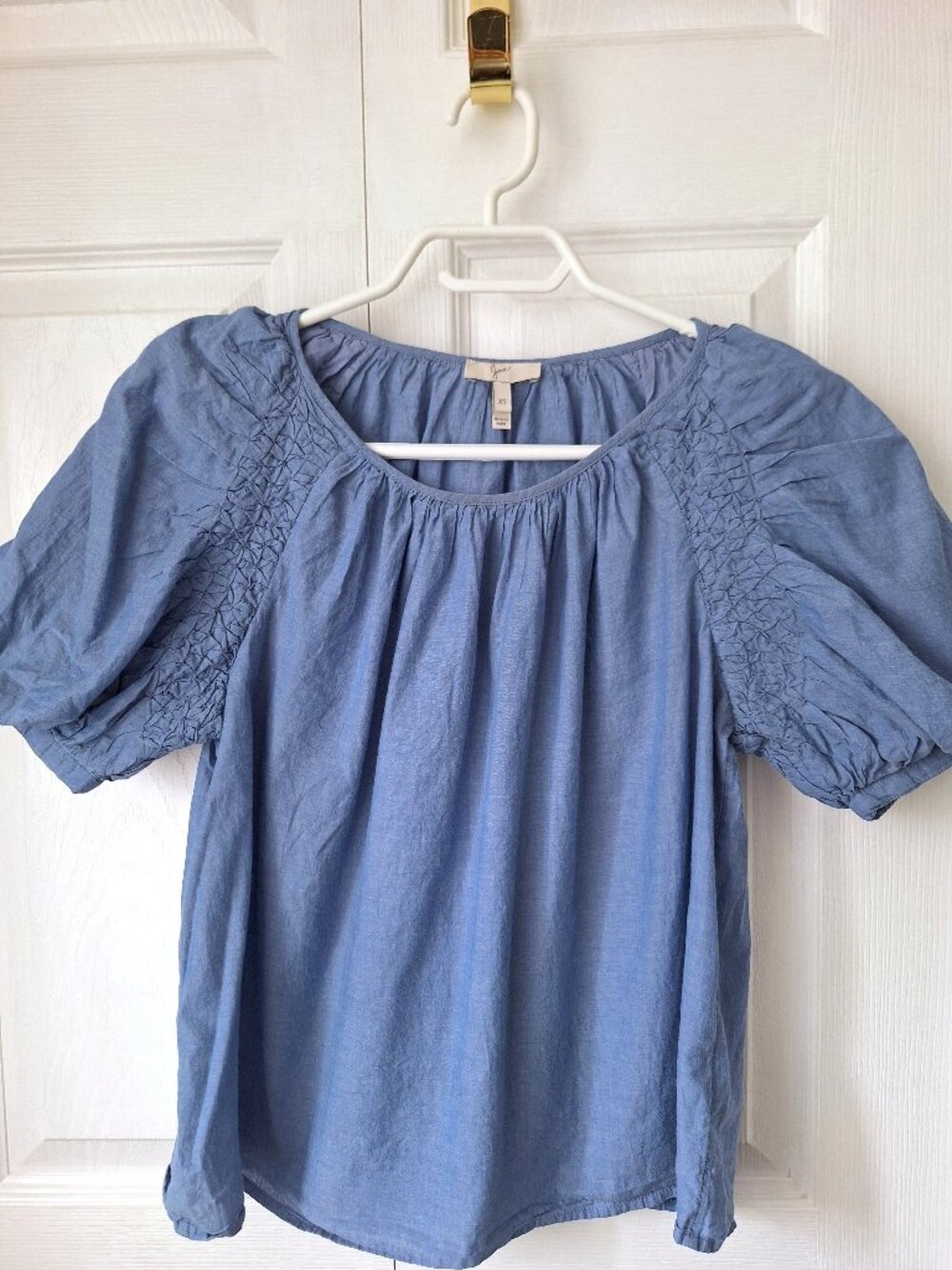 Joie 100% Cotton Blue Short Sleeve Top